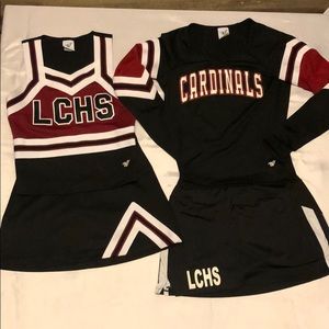 Girls cheer uniform “LCHS Cardinals”